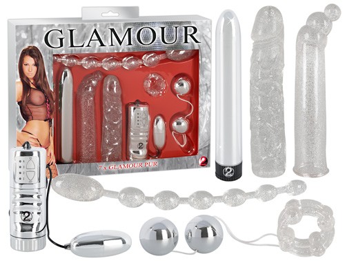 Vibrator-Set GLAMOUR - silber - 7-teilig