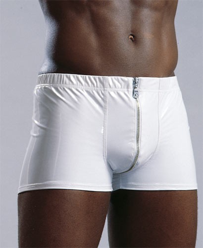 Herren LACK-Boxer (Pants) - weiß