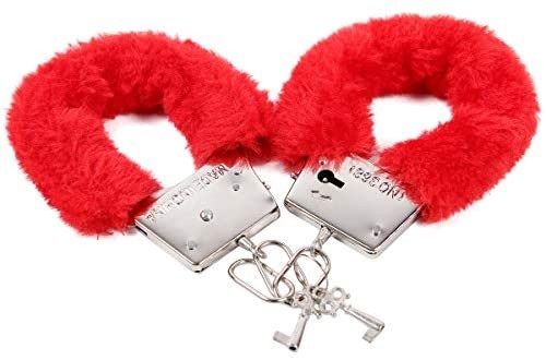 Orion - Plüsch Handschellen LOVE CUFFS - rot
