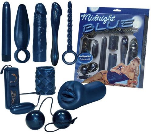 You2Toys - Midnight BLUE - Vibrator-Set 9-teilig